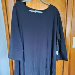 New black knit dress